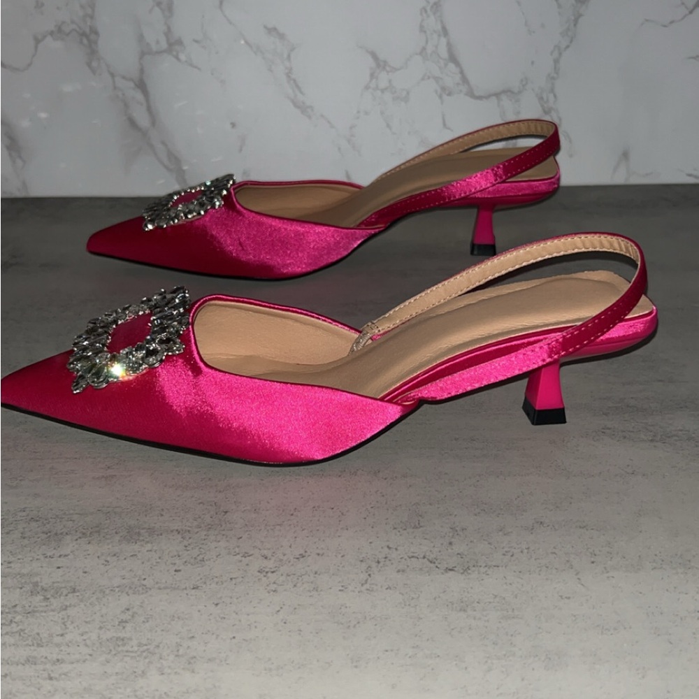 Shein Rhinestone Kitten Heels - Picture 8 of 10